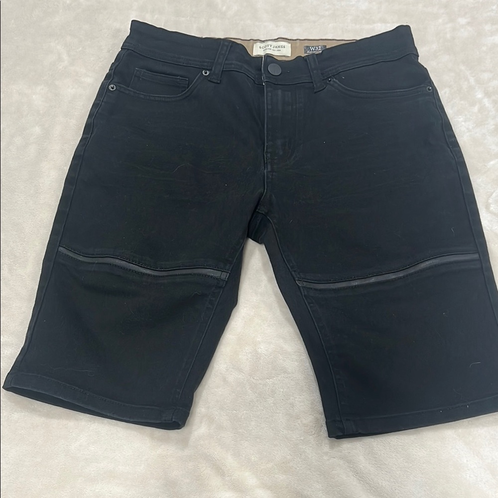 Men's Black Denim Shorts
